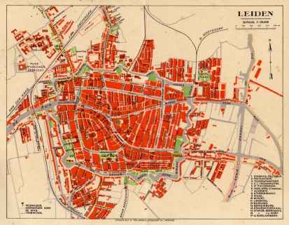 Leiden plattegrond