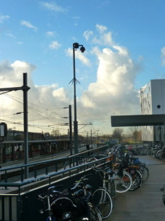 Gouda Burgemeester Jamesplein fietsendek voor