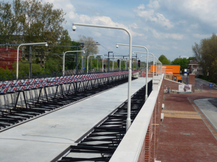 Gouda Stationsplein fietsenstalling buiten