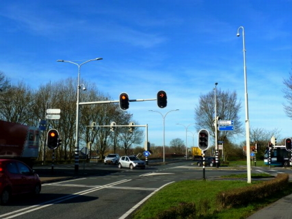 Krimpenerwaard Provinciale Weg kruispunt